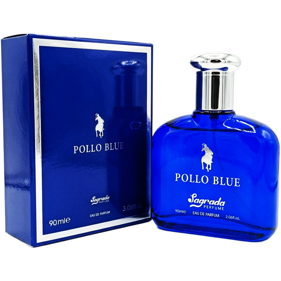 ادو پرفیوم مردانه پولو بلو از برند ساگرادا (Sagrada Pollo Blue EDP 90ml) پولو آبی ساگرادا