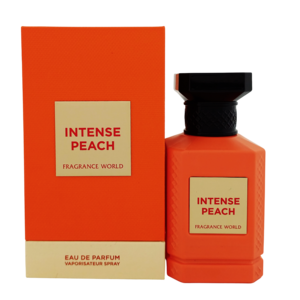 عطر اینتنس پیچ از برند فراگرنس ورد (Fragrance World Intense Peach Eau De Parfum 80ml)
